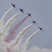 TEKNOFEST için Türk Yıldızları ve Solo Türk deneme uçuşu yaptı.