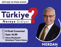 Gazeteci Yazar Merdan Yanardağ söyleşi ve imza günü için Adana’ya geliyor